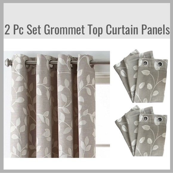 Martha Stewart | Accents | Hampton Leaf Grommet Top Curtain Panels